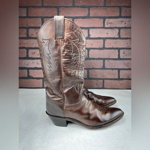 Women’s Justin Brown Leather Cowboy Boots Size 9B